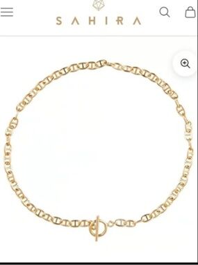 Sahira Roxanne Chain Necklace Gold - NWT